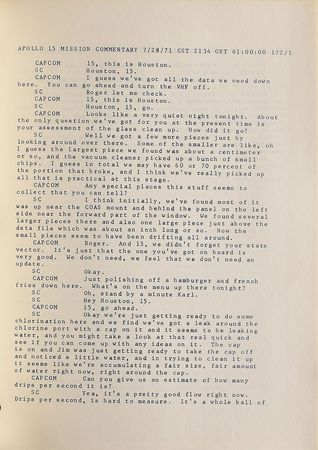 Lot #5309  Apollo 15 Spacecraft Commentary in Lockheed Skunk Works Binder - Image 3