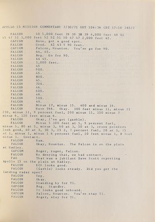 Lot #5309  Apollo 15 Spacecraft Commentary in Lockheed Skunk Works Binder - Image 4