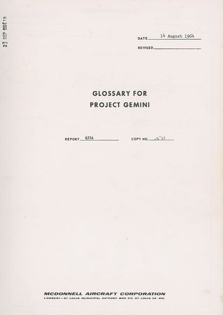 Lot #5062  Project Gemini Contractor Documents - Image 1