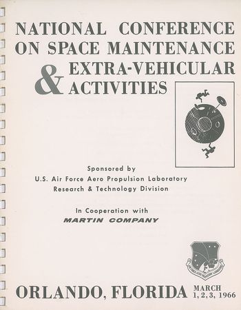 Lot #4065  National Conference on Space Maintenance & Extra-Vehicular Activities Report - Image 1
