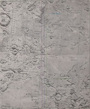 Lot #5218 James Lovell's Apollo 13 Flown Lunar Map - Image 16
