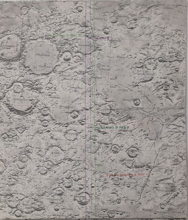 Lot #5218 James Lovell's Apollo 13 Flown Lunar Map - Image 18