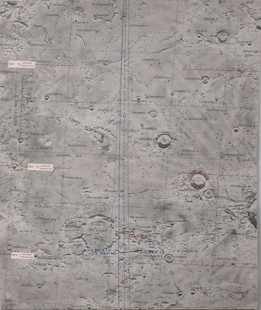 Lot #5218 James Lovell's Apollo 13 Flown Lunar Map - Image 19