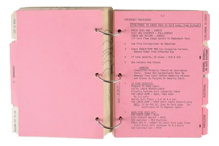 Lot #5242 Dave Scott's Lunar Surface-Flown Apollo 15 LM Contingency Checklist - Image 5
