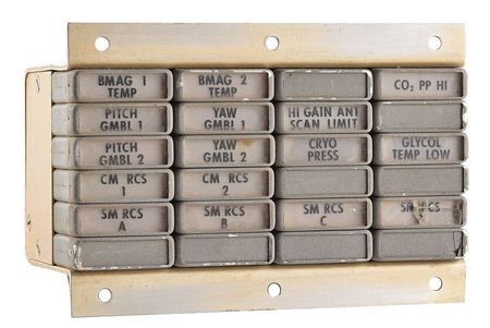Lot #5103  Apollo Command Module Block II Master Caution and Event Annunciator Panel - Image 1