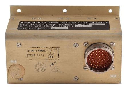 Lot #5103  Apollo Command Module Block II Master Caution and Event Annunciator Panel - Image 4