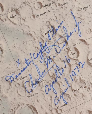 Lot #5147  Moonwalkers Signed Lunar Chart - Image 3