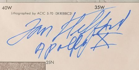 Lot #5147  Moonwalkers Signed Lunar Chart - Image 8