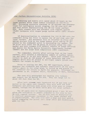 Lot #5180  Apollo 11 Press Kit - Image 4