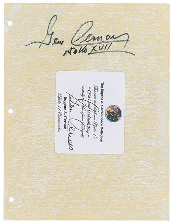 Lot #5419 Gene Cernan's Apollo 17 CSM Map - Image 2