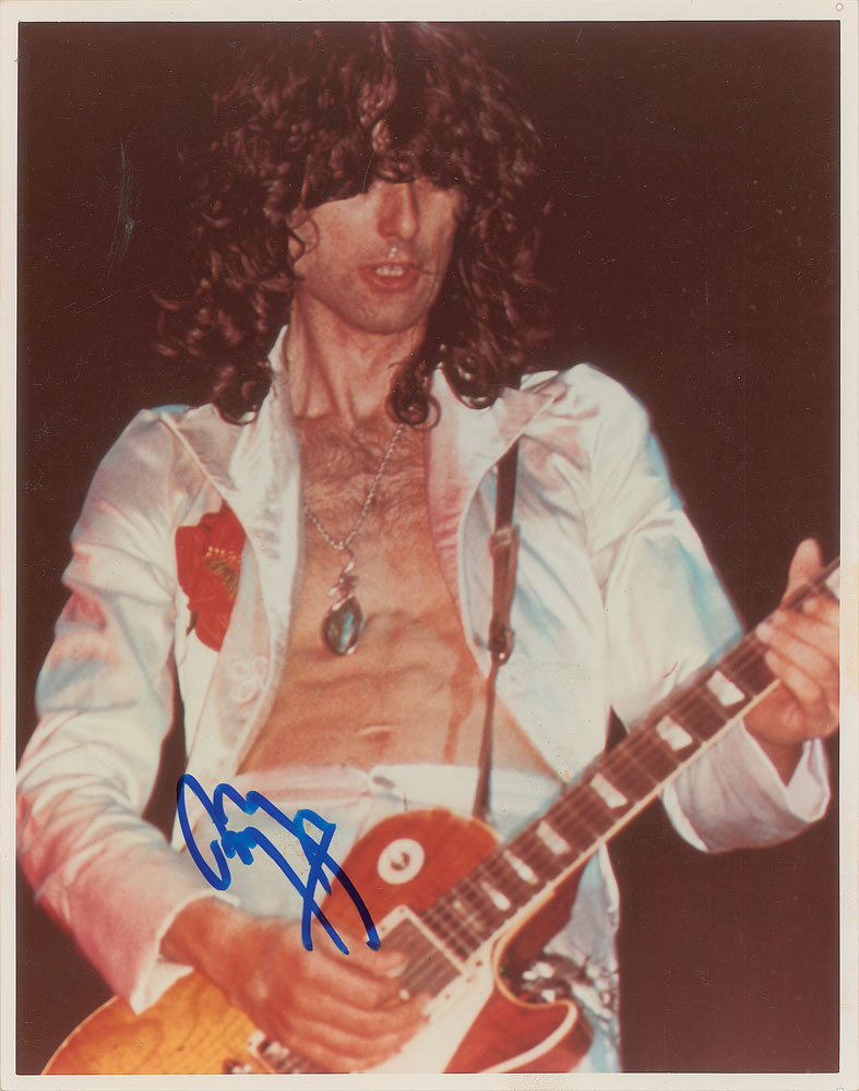 Led Zeppelin: Jimmy Page Signed Photograph | RR Auction