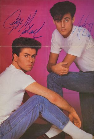 Lot #7352  Wham! Signed 45 RPM Record - Image 1