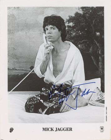 Lot #7007  Rolling Stones: Mick Jagger Signed
