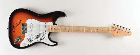 Lot #7431  Red Hot Chili Peppers Signed Guitar