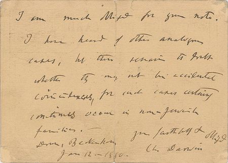 Lot #8071 Charles Darwin - Image 1