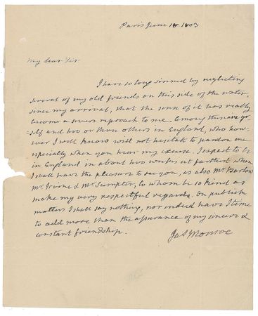 Lot #8012 James Monroe
