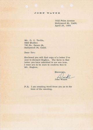 Lot #8135 John Wayne - Image 1
