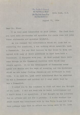 Lot #8041 Eleanor Roosevelt