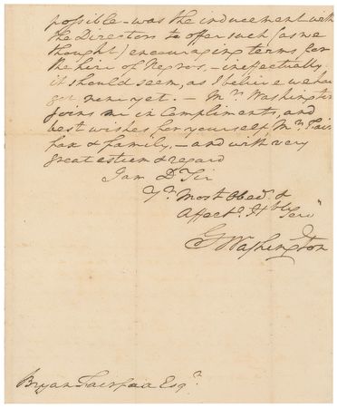 Lot #8002 George Washington 1786 Signed Handwritten Letter - Image 3