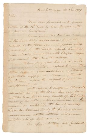 Lot #8001 George Washington 1779 Signed Letter - Revolutionary War Dated - Image 1