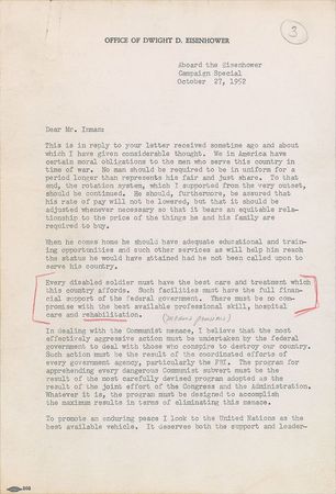 Lot #8044 Dwight D. Eisenhower - Image 1