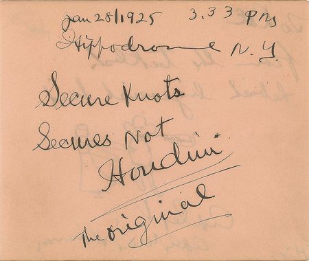 Lot #8134 Harry Houdini - Image 1