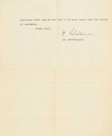Lot #6026 Erwin Schrodinger, John von Neumann, and Physicists Archive of (10) Letters - Image 4