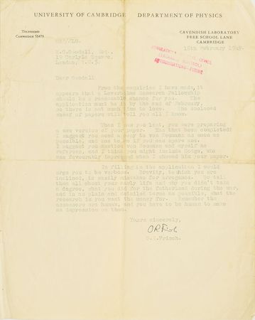 Lot #6026 Erwin Schrodinger, John von Neumann, and Physicists Archive of (10) Letters - Image 9