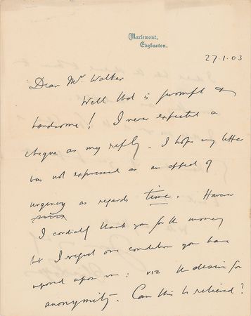 Lot #6111 Oliver Lodge Autograph Letter Signed - Image 1