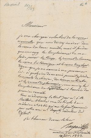Lot #412 Francois-Vincent Raspail Autograph Letter Signed - Image 1
