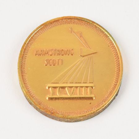 Lot #6268 Dave Scott's Gemini 8 Flown Fliteline Medallion - Image 1