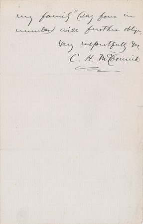 Lot #6066 Cyrus McCormick Group of (3) Signed Items - Image 2