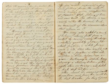 Lot #6090  Directions to Make Rockets Manuscript (1844) - Image 4