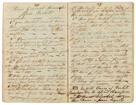 Lot #6090  Directions to Make Rockets Manuscript (1844) - Image 6