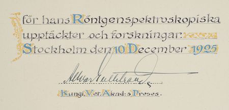 Lot #6001  1924 Nobel Prize for Physics Awarded to Manne Siegbahn - Image 11