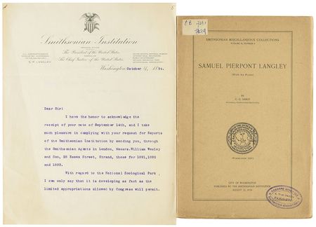 Lot #6225 Samuel P. Langley Group of (3) Items - Image 1