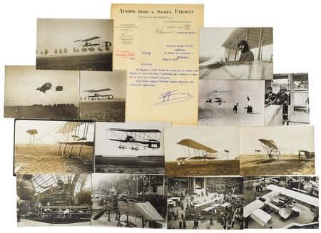 Lot #6191 Henri Farman Group of Photos and Letters - Image 3