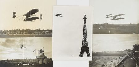 Lot #6196 Orville Wright and Charles de Lambert Signed Program and Photographs - Image 4