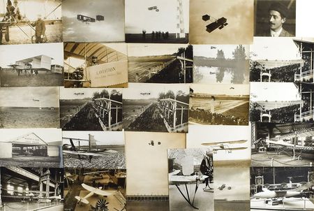 Lot #6233 Louis Paulhan Signed Menu and Group of Photographs - Image 4