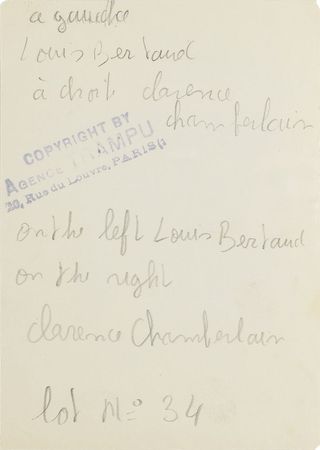 Lot #6207 Clarence Chamberlin and Lloyd W. Bertaud Original Photograph - Image 2