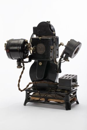 Lot #370 Antique Pathex 9.5mm Movie Projector with Color Wheel - Image 2