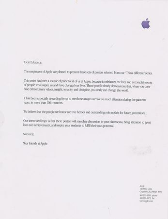 Lot #6152  Apple 'Think Different' Poster Set - Image 3