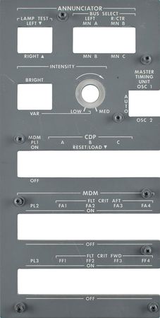 Lot #6281  Space Shuttle Annunciator Control Panel Faceplate - Image 1
