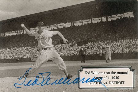 Lot #759 Ted Williams Signed Postcard - Image 1