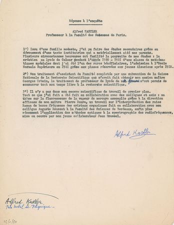 Lot #6104 Alfred Kastler - Image 1