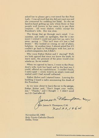 Lot #38  Kennedy Assassination: Father James Thompson's Rosary from Parkland Hospital - Image 5