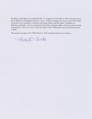 Lot #117 Lyndon B. Johnson: Used by LBJ to sign the 1965 Immigration and Nationality Act - Image 2