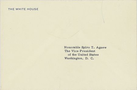 Lot #118 Richard Nixon: Nixon to his VP—