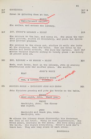 Lot #637 Steve McQueen: McQueen's annotated script for The Thomas Crown Affair - Image 6