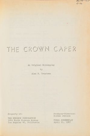 Lot #637 Steve McQueen: McQueen's annotated script for The Thomas Crown Affair - Image 12